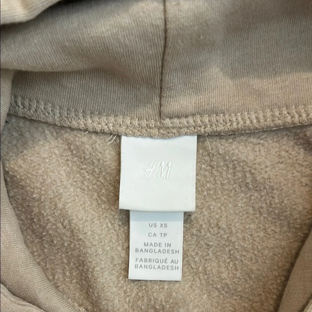 Woman’s Beige Hoodie Sweater - Picture 2 of 3